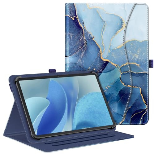 Fintie Tablet Universal Hülle für DOOGEE U12/T36/T20/T40PRO/0dea 12 Zoll, Blackview MEGA 8/DOOGEE U13/TECLAST T65 MAX/SVITOO 13 Zoll, Multi-Winkel Hülle Universal für 12-13 Tablet, Ozean
