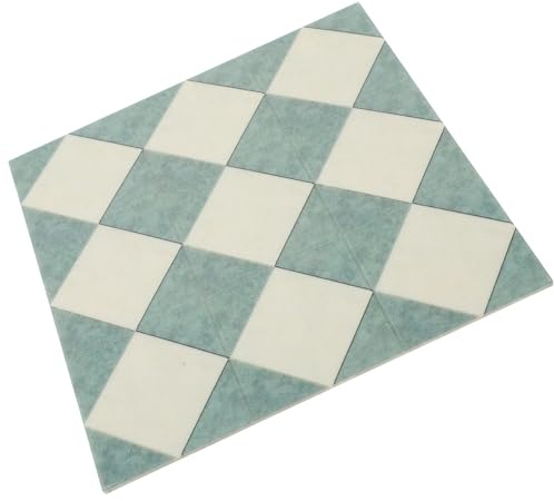 TOBBOMEY Accessori per Mini Case Mini Pavimentazione Vintage Bifacciale 14,8x14,8 Cm, Decorazioni per Micro Paesaggi e Casa delle Bambole, Supporto per Piastrelle da Pavimento Simulato