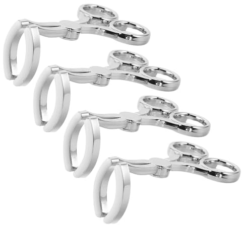 Aplicador de Lentes de Contacto Invisible 4 Piezas Plástico y Silicona | Plata, Portátil y Reutilizable, para Viaje y Uso Diario, Apertura Delicada y Colocación Precisa