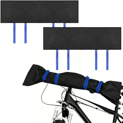 Hojalis 2 Stück Lenkerschutzhülle Ebike Transportschutz, E-Bike Transportschutz Set, Wasserdicht, Nässe, Regenschutz Lenkerschutz Schutzhülle mit Zips für Transport, Parken,Outdoor und Fahrradträger