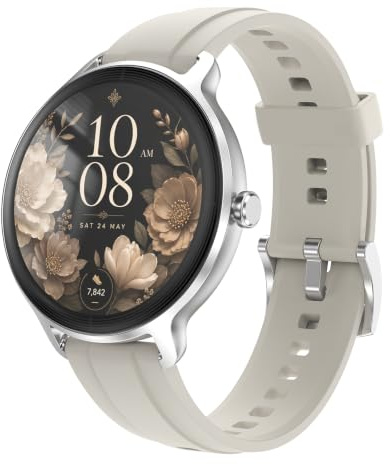 PROTKPETS Smart Watch for Women,Answer/Make Call,0.39 inch Ultra-Thin | Bluetooth Calls & AI Voice,IP68 Waterproof,Heart Rate/SpO2/Period Tracker,100+ Sports Modes,Compatible with Android/iPhone
