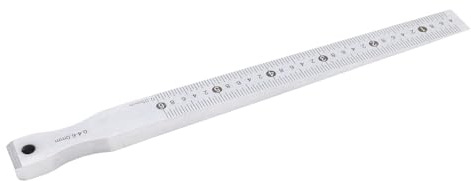 Depisuta Calibro conico per la misurazione di spazi, spessimetro a cuneo per saldatura, graduazione 0,05, spessimetro a cuneo di precisione da 0,4 a 6 mm, strumento di misurazione