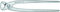 Knipex Tenaglia (Pinza per Ferraioli e Cementisti) Zincata Lucida 250 Mm 99 04 250