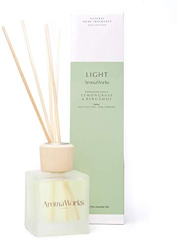 AromaWorks Light Reed Diffuser 100ml, Lemongrass & Bergamot