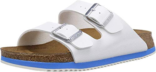 Birkenstock Arizona, Zuecos Unisex, Blanco Blanc White Ls White, 40 EU