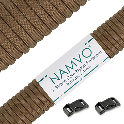 Namvo 550 fallskärmslina typ III, 7 trådar, total längd 30 meter, enfärgad BZ00207