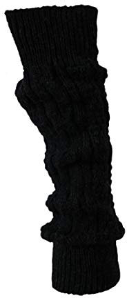 SC-Strümpfe Damen Armstulpen Alpaka Schwarz One Size 40 cm