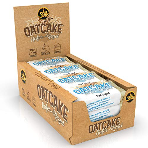 ALL STARS Oatcake Haferriegel 12 x 80g Yoghurt | Handmade Energy Bar im Ofen gebacken, Energieriegel fürs Training, mit 44g Kohlenhydraten, enthält wichtige Mineralstoffe