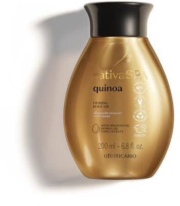 O Boticário Nativa SPA Quinoa Aceite Corporal Hidratante Perfumado | Loción Corporal con Gotas de Quinoa para Más Hidratación Vegano | 200 ml