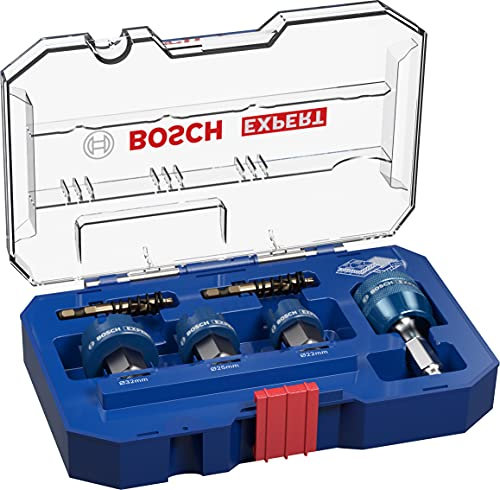 Bosch Professional 6 x Set de sierras de corona Expert Sheet Metal, para Láminas de acero, Láminas de acero inoxidable, 22-32 mm, Accesorios Taladro de impacto rotativo