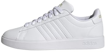 adidas Women's Grand Court 2.0 Sneaker, White Ftwbla Ftwbla Dormet, 4.5 UK