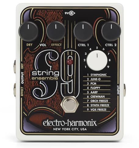 Electro Harmonix String-9 String Ensemble | Verwandeln Sie Ihren Gitarrenton in neun verschiedene Saitenensemble und Saitensynthesizer-Sounds!