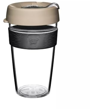 Coffee Cup from KeepCup Clear Edition Milk 454ml, Black