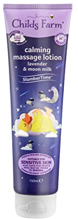 Childs Farm Slumber Time Sleep Lotion de massage apaisante Lavande et Lait de lune Convient aux nouveau-nés aux peaux sèches, sensibles et sujettes à l'eczéma 150 ml
