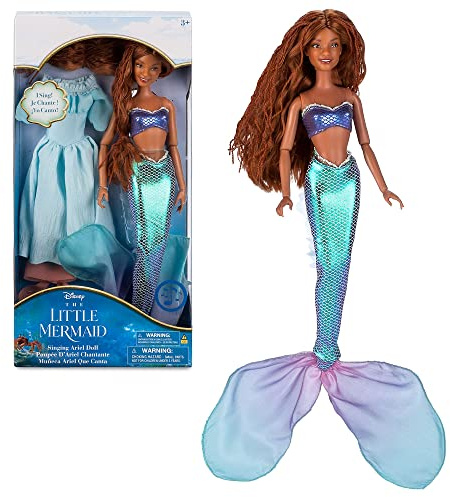 Disney Store Offizielle singende Arielle-Puppe für Kinder, Arielle, die Meerjungfrau, 33 cm, Unterwasserprinzessin mit beweglichen Gliedmaßen und dem echt wirkenden Haar, geeignet ab 3 Jahren