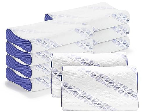 LAMB Nackenkissen Kopfkissen, Höheneinstellbares Memory Foam Nackenstützkissen Seitenschläferkissen, Ergonomisches Schlafkissen Antischnarchkissen mit RUCO-BAC Bezug，9er st