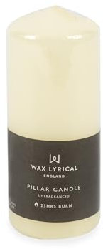 Wax Lyrical Unscented Pillar Candle 5X12CM Ivory
