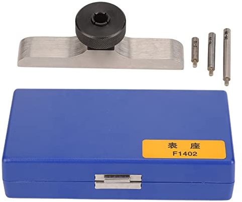 Djupindikator Bas Djupmätare Hållare Rostfritt Stål Djup Mikrometer Basstativ med 3 St Förlängningsstavar (103 * 17mm)