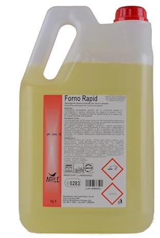 AGILE® FORNO RAPID DETERGENTE DISINCROSTANTE PER FORNI E PIASTRE - 1 cartone da 4 taniche