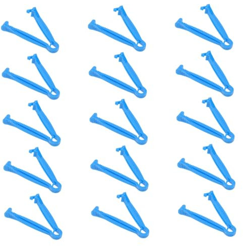 POPETPOP Pinces Ombilicales Jetables pour Porcelets Matériel Agricole Lot de 100 Clips en Plastique Antidérapant pour Soins Vétérinaires Usage Unique pour Maintien du Cordon Ombilical