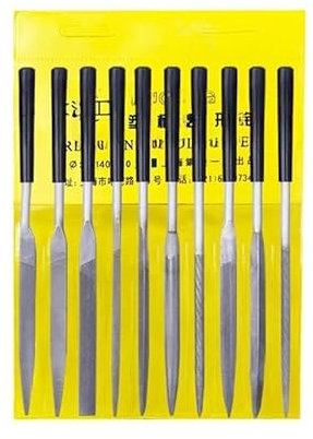 10/5 Stück 140 mm Nadelfeilen-Set, Feilen for Metall, Glas, Stein, Schmuck, Holzschnitzerei, Handwerk, Holzbearbeitung, polierte kleine Stahlfeile(10pcs 3mm 140mm)