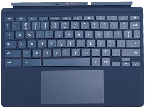 Zunate Drahtlose Tastatur mit Touchpad -Ersatz für 11 DA0023DX, für Chromebook X2 Tablet, US QWERTY Layout, Responsive -Tasten in Voller Größe