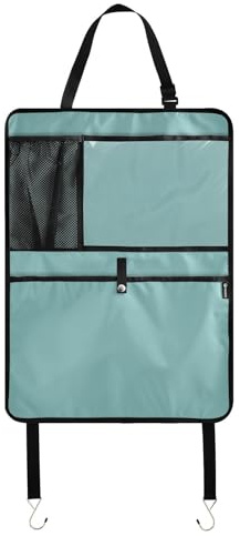 Seafoam - Organizer per sedile posteriore dell'auto, per tablet, sedile posteriore, con tasche, colore: verde