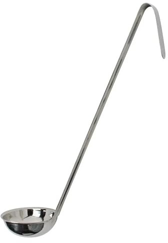 Stainless Steel Soup Ladle with Long Handle, 0.5-16 oz Capacity, Measuring Spoon for Soup, Sauce & Gravy (2 oz)