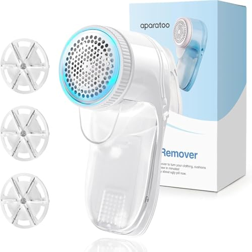 Lint Remover Fabric Shaver, Electric Lint Bobble Remover for Clothes Lint Remover Debobbler Clothes Shaver 2-In-1 Lint Roller Wool Defuzzer Fluff Remover Quick and Effective (3 Blades Included)