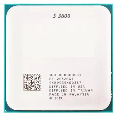 5 R5 3600 3,6 GHz Procesador de CPU de Seis núcleos y Doce Hilos 7 NM 65 W L3 = 32 M Socket AM4