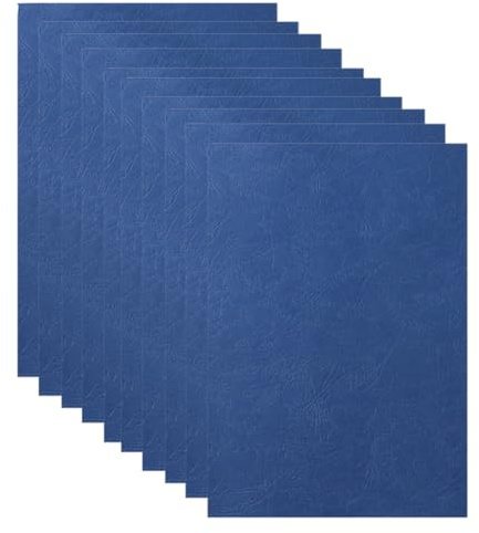 Reeatel Cubierta de Encuadernación de Papel,Cubierta Encuadernación con Textura de A4, Cubierta de Encuadernación de Flor de Presentación de 8,27x11,69 Pulgadas, Marino