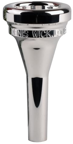 Denis Wick Steven Mead Baritone Mouthpiece Silver Plated, 5880B-SM4 - Medium Backbore for Balanced Airflow & Tone - Baritone Accessories for Easy Articulation 26 x 6.72 x 7.38mm