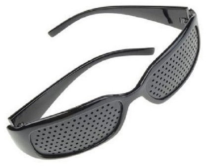 4sold Dioptric Grid Glasses for Eyesight strengthening for Eyesight Strengthening - Unisex Black - Unisex Black