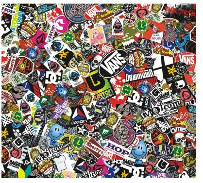 ARSpeed Sticker Bomb Comic Folie mit Echtem Logos 152x100cm