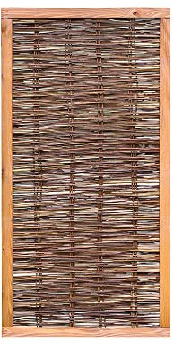 Weidenprofi Sichtschutz, Weidenzaun Modell ELEGANT, Flechtzaun aus Weide, Größe (BxH): 90 x 180 cm