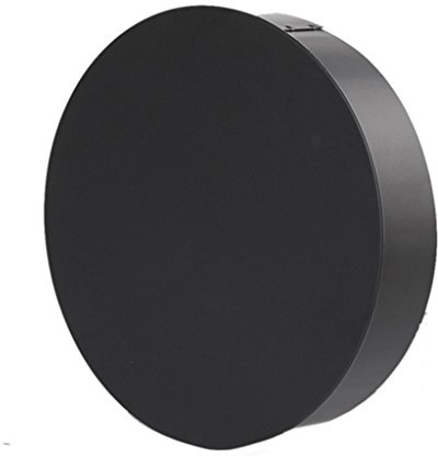 Ø 120mm - Ofenrohr Blindkappe schwarz - 0,6 mm ST-12 Stahlblech - Senotherm-Beschichtung - rußbeständig - frost- und tauwasserbeständig - erfüllt DIN Norm 1856-2