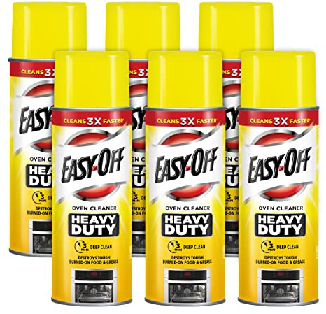 Easy-Off Heavy Duty Oven Cleaner, Regular Scent 87 oz (6 Cans x 14.5 oz)