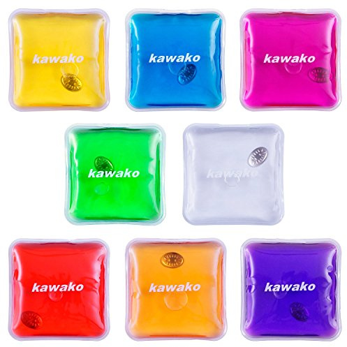 Taschenwärmer 8er Set Multicolor - Quadrat - Handwärmer Heizpad Wärmepad Firebag Wärmekissen