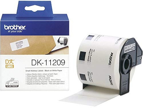 Etiketten für Drucker Brother DK-11209, 62 x 29 mm, Weiß