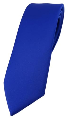 TigerTie Herren Krawatte – schmale 5,5 cm Krawatte in einfarbigem Design, ideal für Geschäftstermine, festliche Anlässe und die Freizeit.
