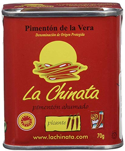 La Chinata - Pimentón de la Vera - Pimentón Ahumado (Picante, Lata 70 gramos)