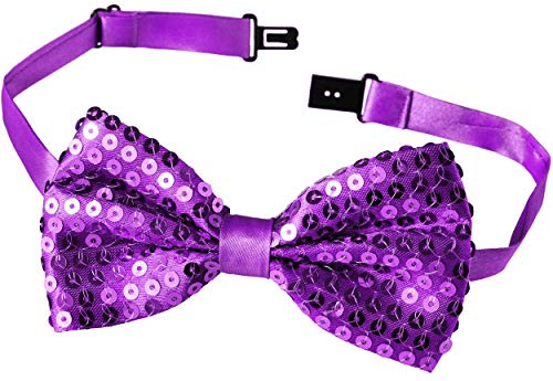 dressforfun 901019 Pailletten Fliege für Damen und Herren, Glitzer Schleife in Einheitsgröße, Bow Tie für Party Kostüm Fasching Karneval Zubehör Accessoire - Diverse Farben -