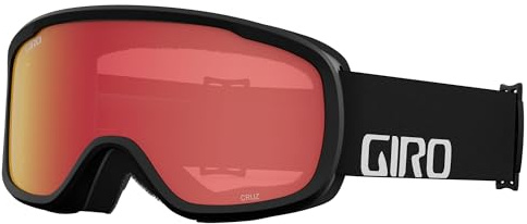 Giro Cruz Snow Goggle 2021 - Black Wordmark with Amber Scarlet Lens Medium