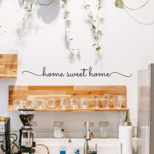 My Vinyl Story - Home Sweet Home - Living Room Wall Decals for Door Family Decal Quote Word Sayings Sticker Sign Family Decor Removable Vinyl for Office Front Door Home 36x4 Inches