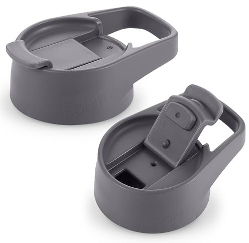 IRON °FLASK Flip Lid for Wide Mouth Insulated Sports Water Bottles, Wide Mouth, BPA Free, 2 Lids, (Graphite)