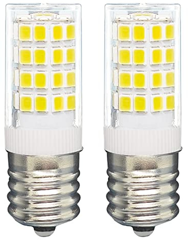 Tupolife KEI D28x kel 2816x KEI D28a KEL2811 5304517886 LED Refrigerator Light Bulb Replacement E17 Freezer Bulb, 3W Cool White 6000K 100V-265V Fridge Lamp, Pack of 2