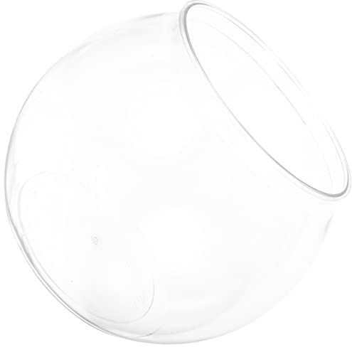 POPETPOP Bocaux à Poissons en Plastique Aquarium Rond Clair Garde-Poisson Bocal à Poissons Doré Aquarium Vase Pot pour Événement de Fête de Mariage Décoration de Maison de de Noël