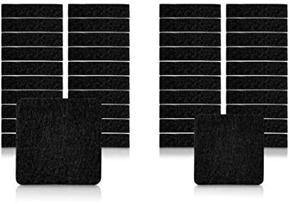 Levani ® Filzgleiter selbstklebend – Premium Möbelgleiter aus weichen Pilz - Filzgleiter für Stühle – Filz selbstklebend - Effektiver Schutz für Möbel & Böden - Schwarz (42 Stück/eckig)