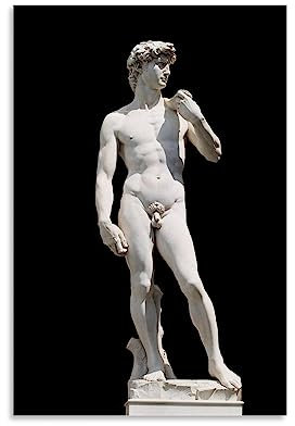 David-Statue von Michelangelo Buonarroti, Poster, Leinwand, Kunstdruck, Geschenke, Fotobild, Gemälde, Raumdekoration, Heimdekoration, 40 x 60 cm