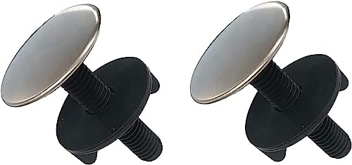 2 Pack Kitchen Faucet Hole Cover Sink Tap Hole Plate Stopper Cover Kitchen Sink Hole Cover Brushed Metal Stainless Steel Plug